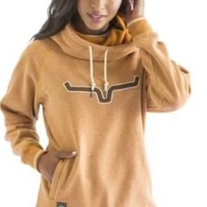 Orange Hoodie with Bull Logo